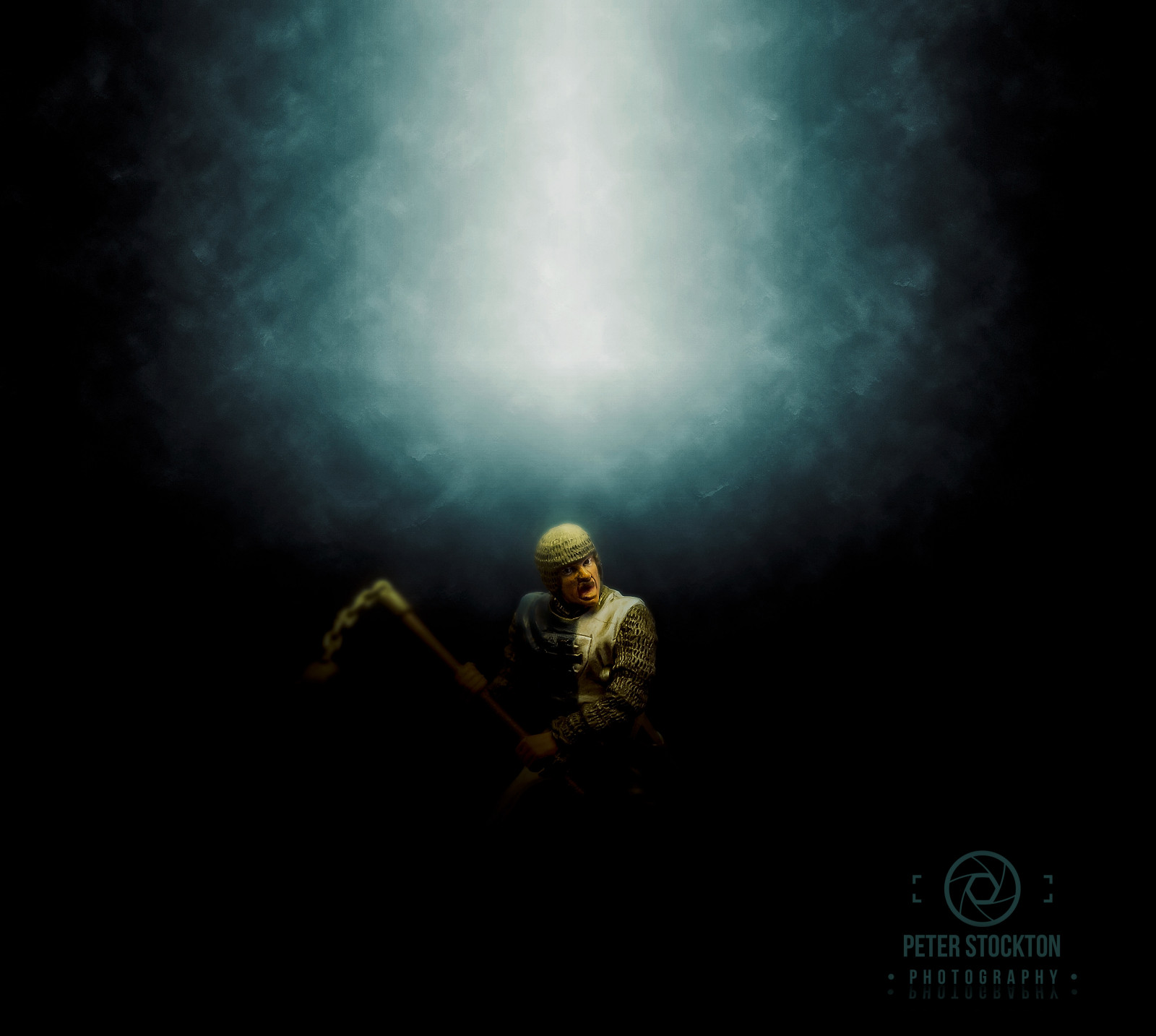 Wallpaper toys, effects, soldier, ball, chain, blue 4373x3920