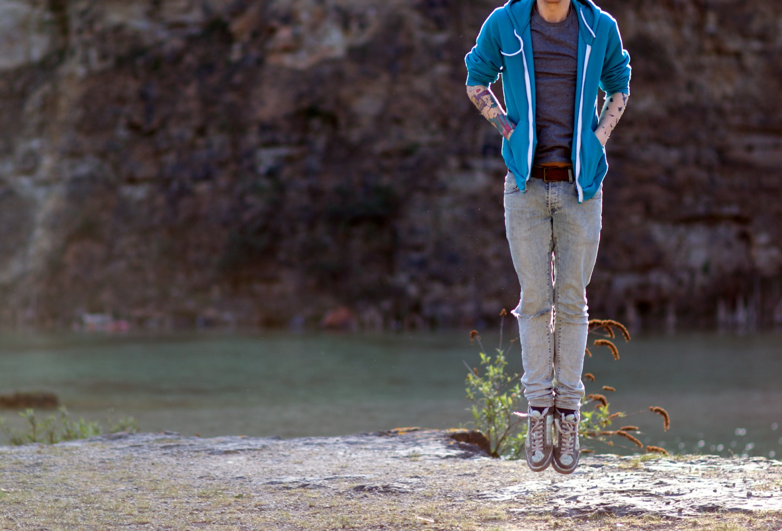 blå, sko, ben, naturallight, tatoveringer, jeans, kant, hænge, stenbrud, ef100mmf2usm, yratof