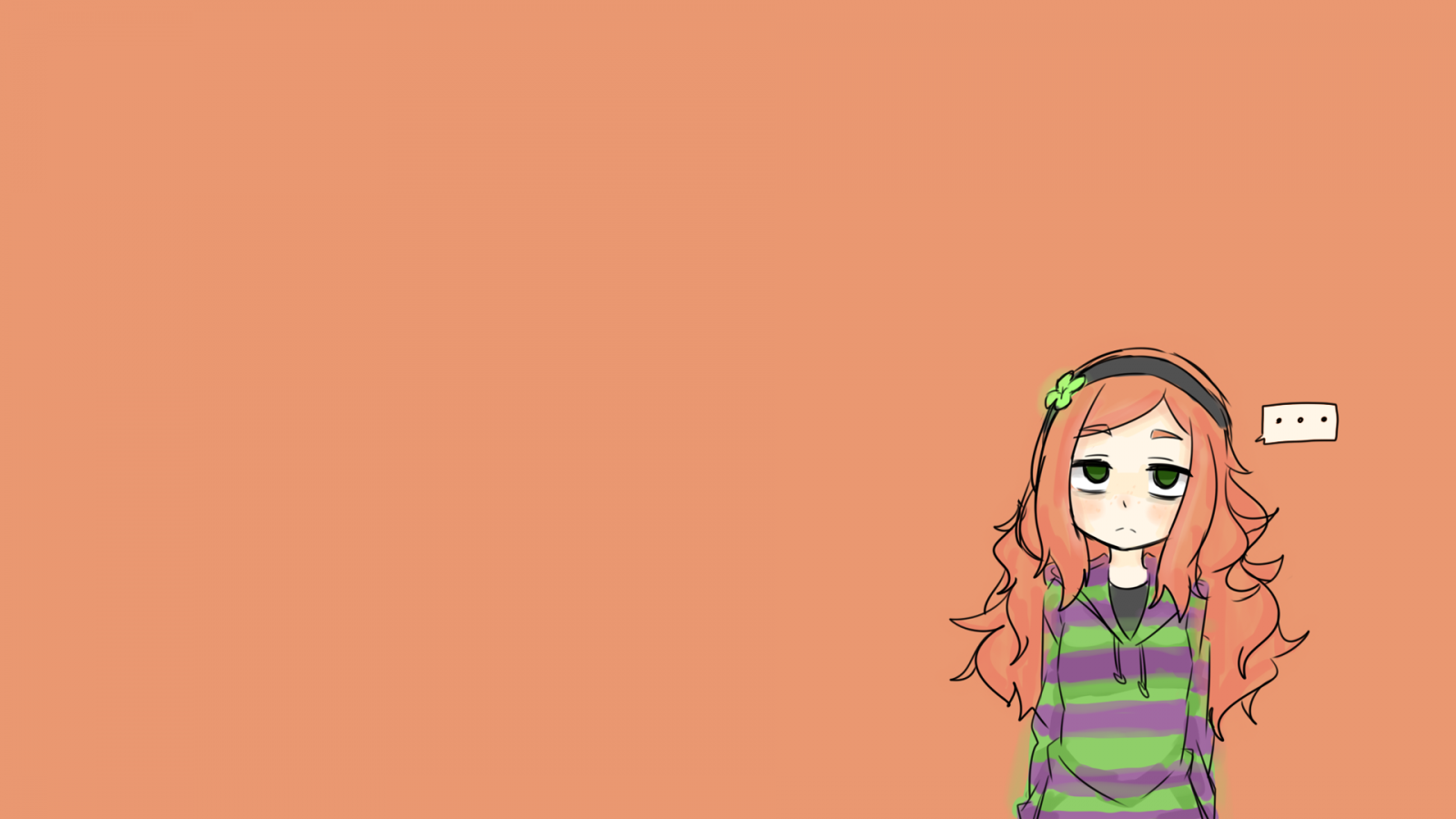 Vivian James, rødhåret, grønne øjne