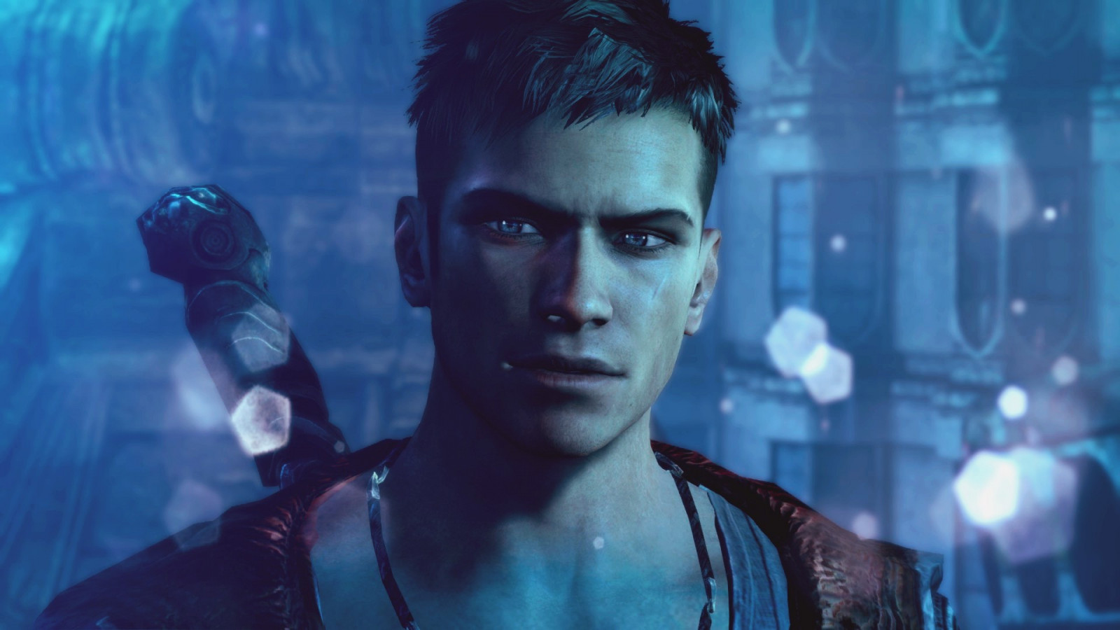 videohry, modrý, ďábel může plakat, tma, Snímek obrazovky, 1920x1080 px, počítač tapeta, zvláštní efekty