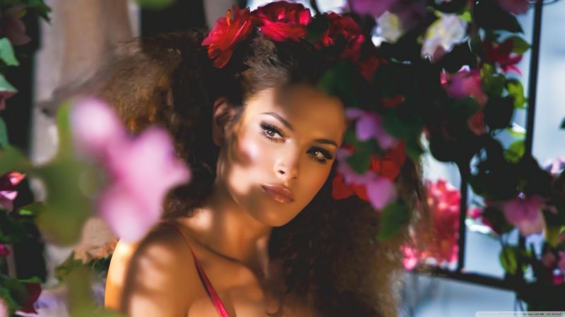 mujer, naturaleza, libertad, Moda, color, flor mujer, naturaleza, libertad, Moda, color, flor