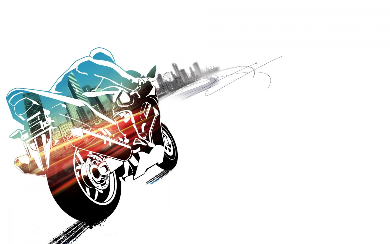 Illustration, Motorrad, Karikatur, Burnoutparadies, Burnout Videospiel