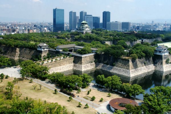 Osaka,castle,downtown,Japan,Asian architecture,Asia
