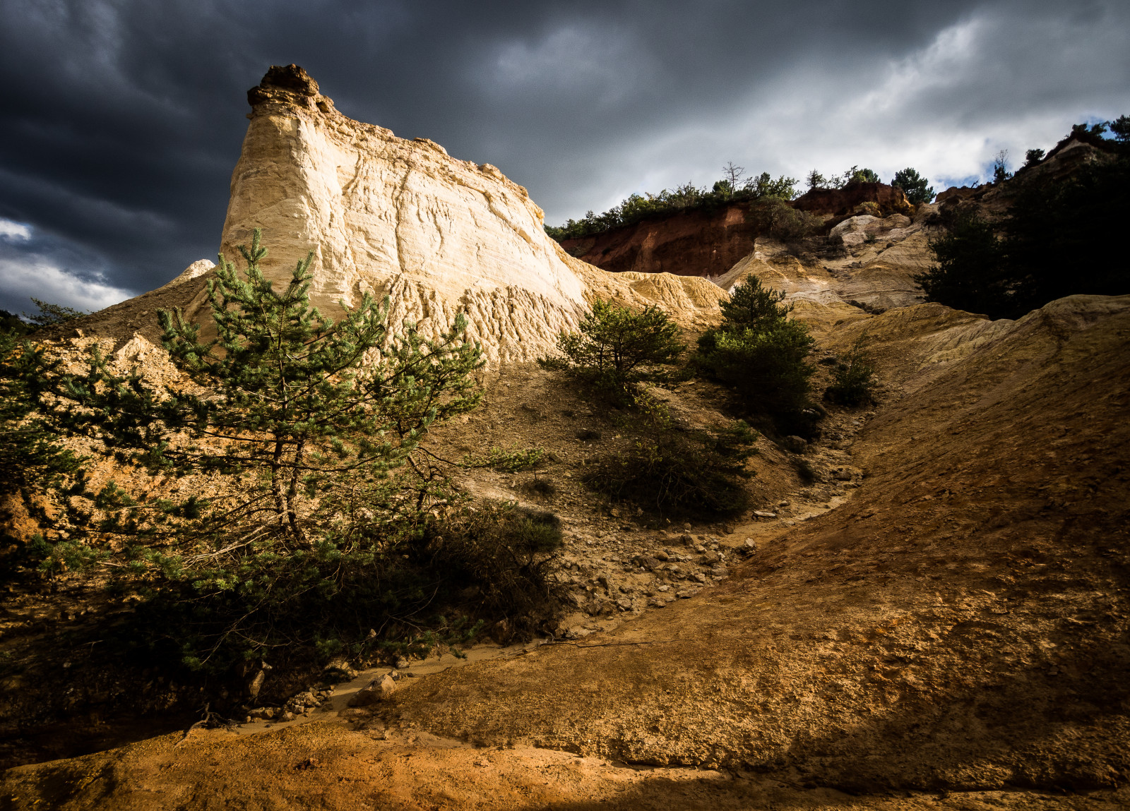 Wallpaper life, brown, storm, France, nature, weather, yellow, rock