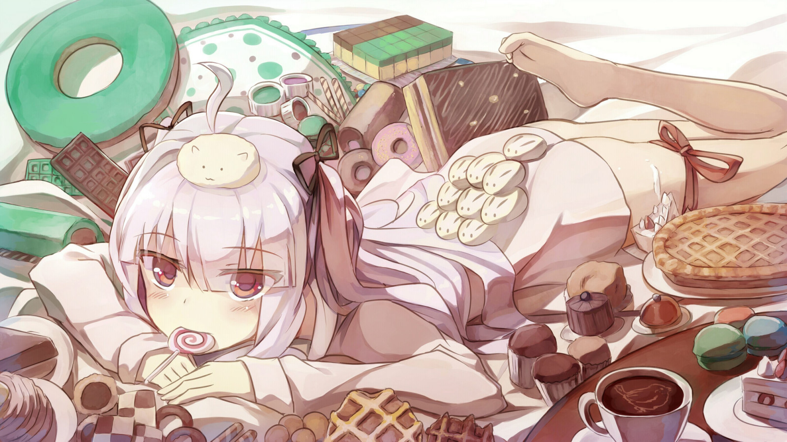 ilustrace, anime, anime dívky, kreslená pohádka, absolutní Duo, Sigtuna Julie, komiks, mangaka