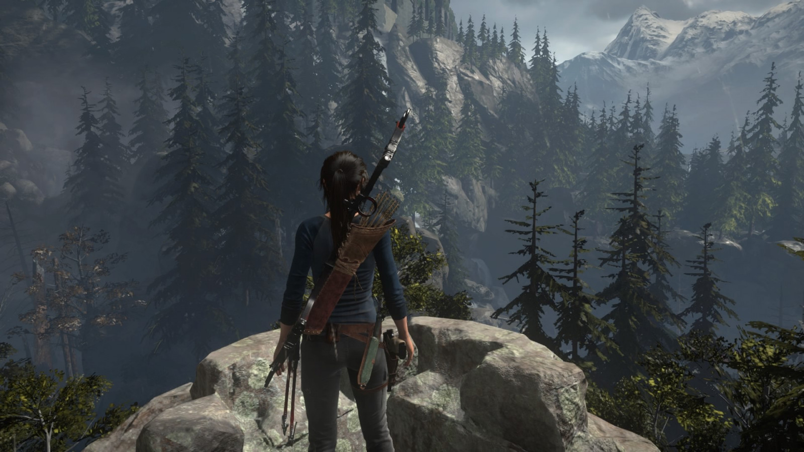 PlayStation 4, divočina, Lara Croft, Tomb Raider, hora, dobrodružství, Snímek obrazovky, pohoří, extrémní sport