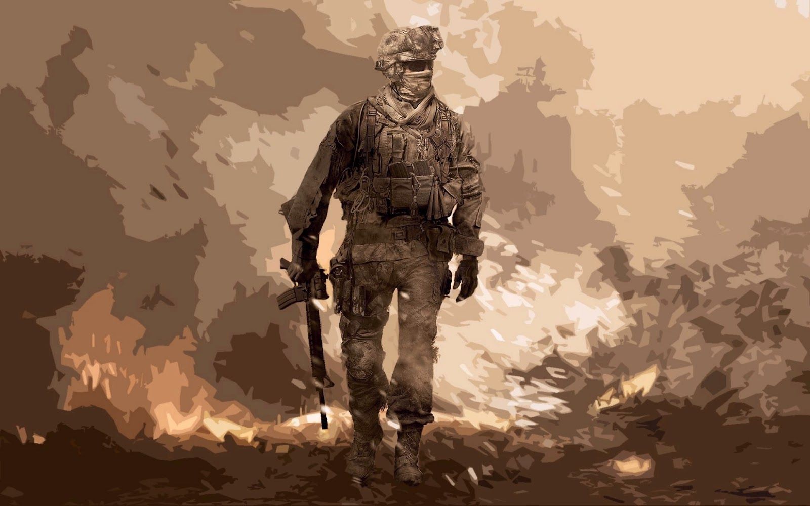 Call of Duty Modern Warfare 2, videohry, Video Game Art