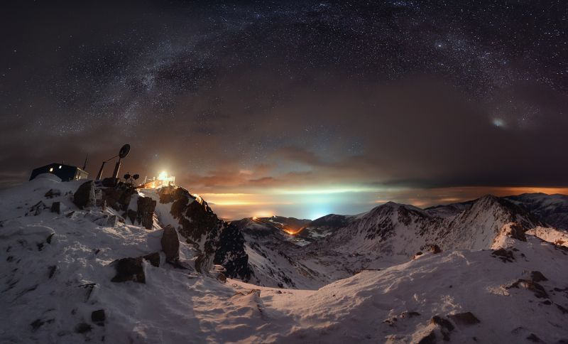 nebe, atmosféra, geologický fenomén, sníh, zmrazení, zima