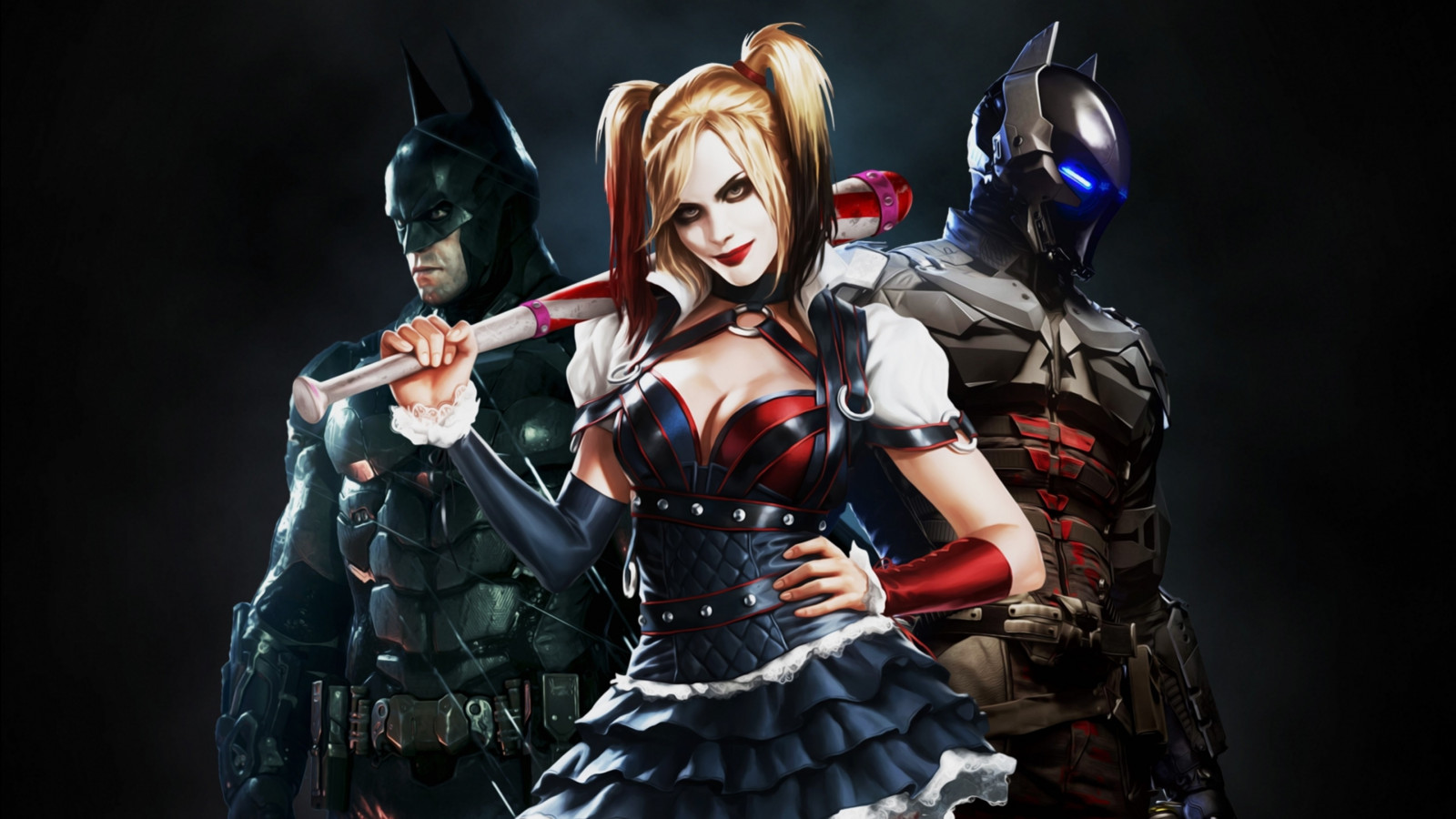computerspil, anime, Batman Arkham Knight, Batman, Legetøj, Harley Quinn, tøj, Rocksteady Studios, Gotham City, kostume, figur, 3840x2160 px, Action figur