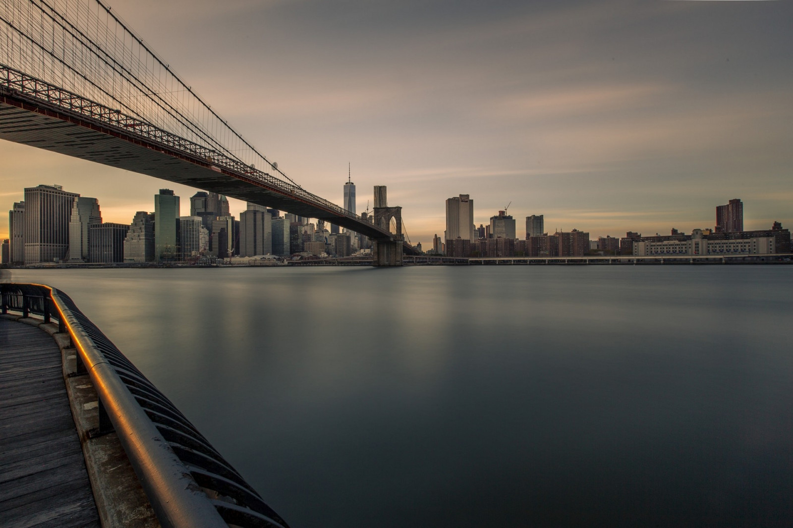 Wallpaper bridge, Brooklyn Bridge, city 1920x1280