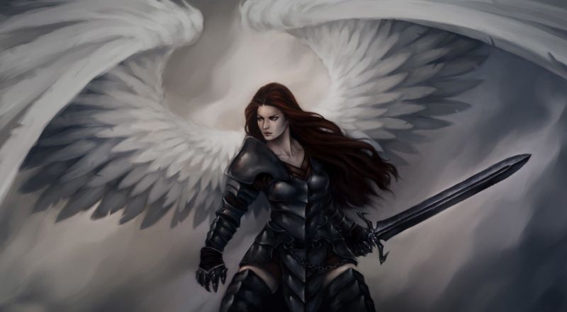 fantasy art, anime, angel, artwork, mythology, monochrome fantasy art, anime, angel, artwork, mythology, monochrome