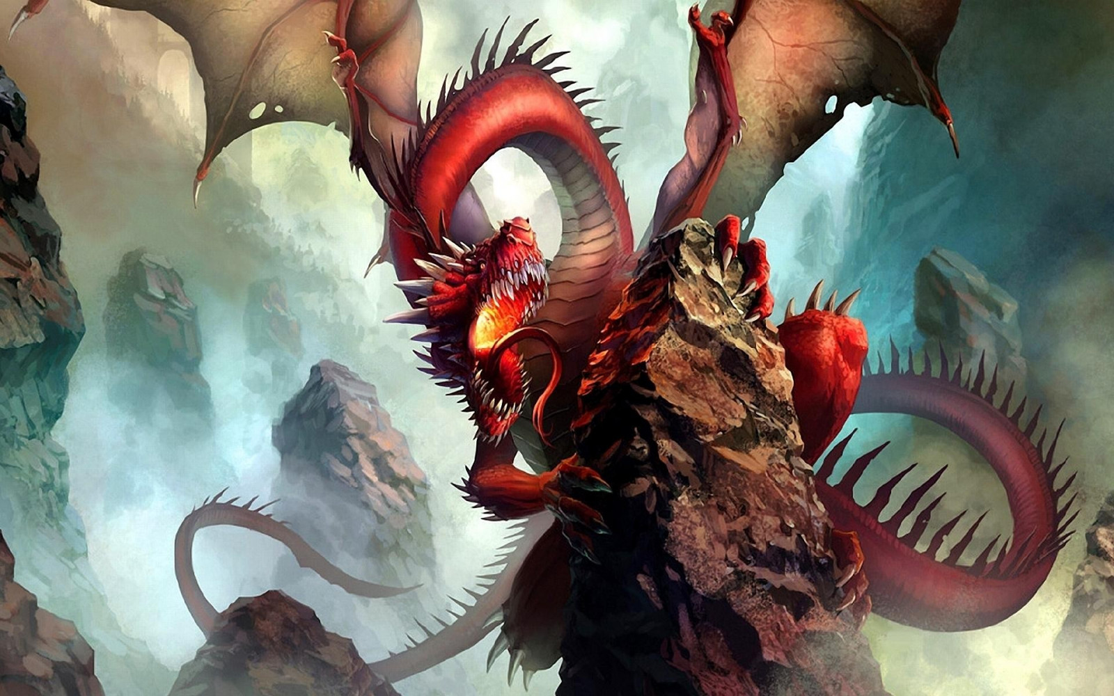 illustrasjon, fantasy art, anime, rød, kunstverk, drage, tegneserier, mytologi, skjermbilde, fiktiv karakter, tegneserie, skjønnlitteratur