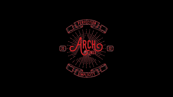 arch Linux,Linux,černé pozadí