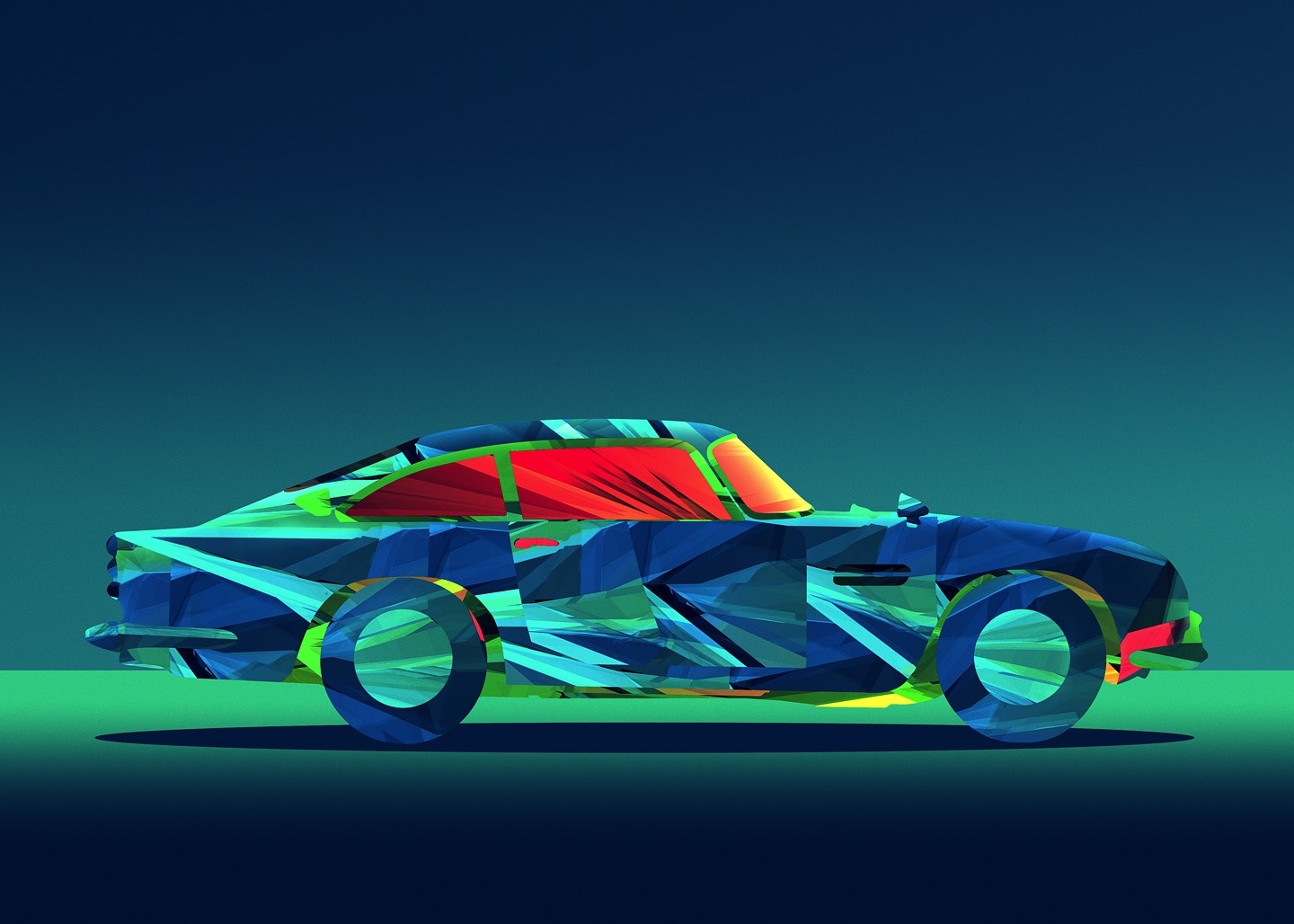 ilustrace, auto, vozidlo, fasety, Justin Maller, Hračka, UMĚNÍ, Snímek obrazovky, počítač tapeta, automobilového designu