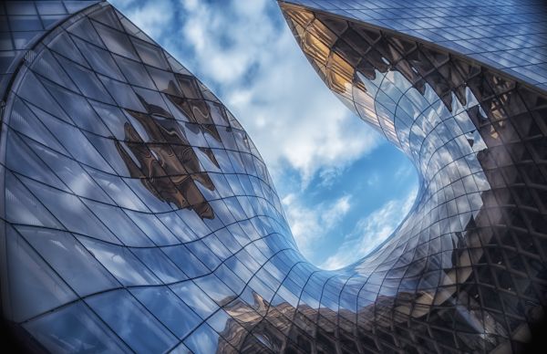 sky,building,architecture,glass,clouds,Sweden