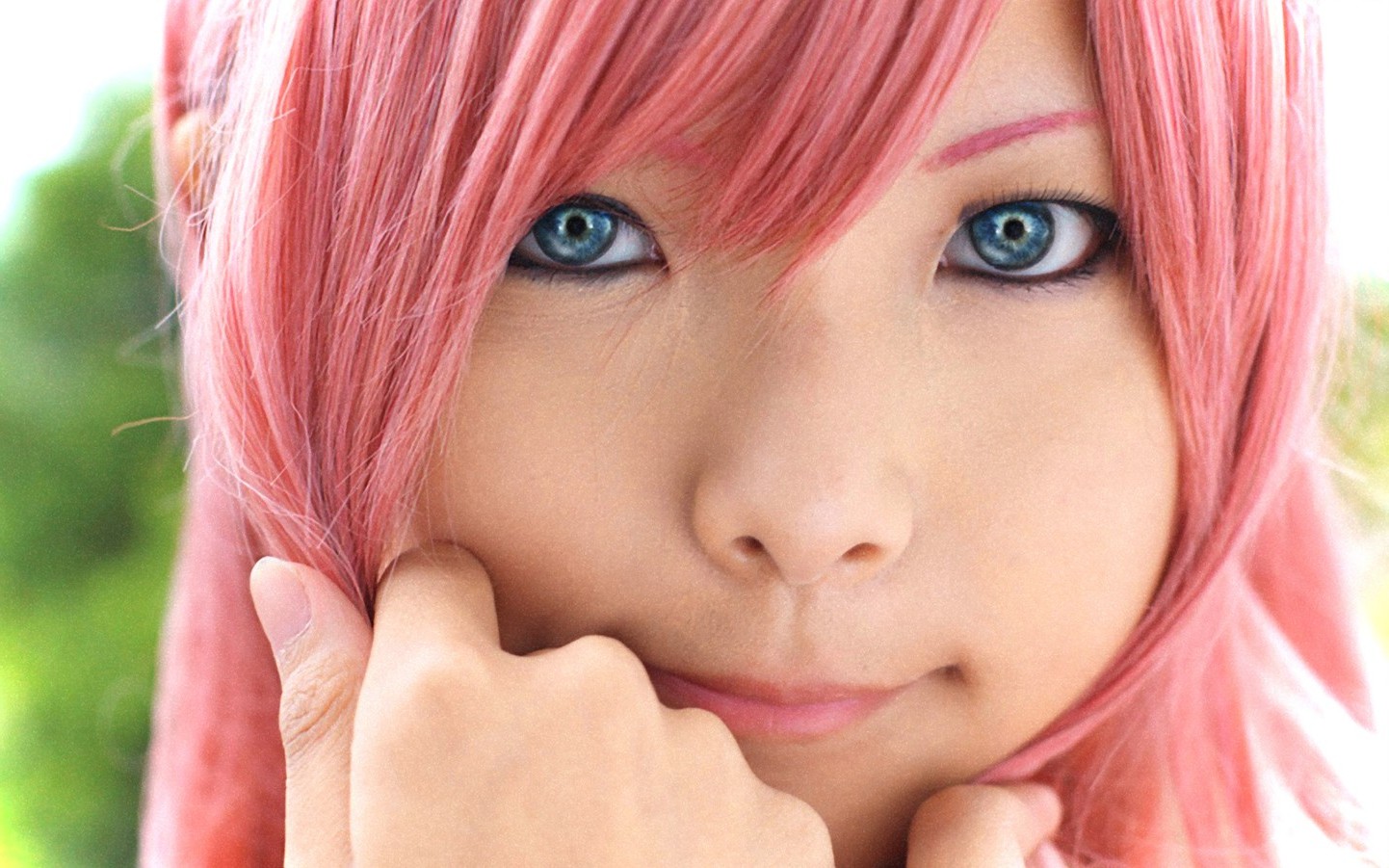 Yüz, Kadınlar, uzun saç, Anime, Mavi gözlü, siyah saç, Pembe saç, saç, ağız, burun, pembe, Giyim, Kafa, göz, kostüm, sarışın, saç modeli, kahverengi saç, Insan saçı rengi, saç boyama, Kızıl saç, organ, 1442x901 piksel
