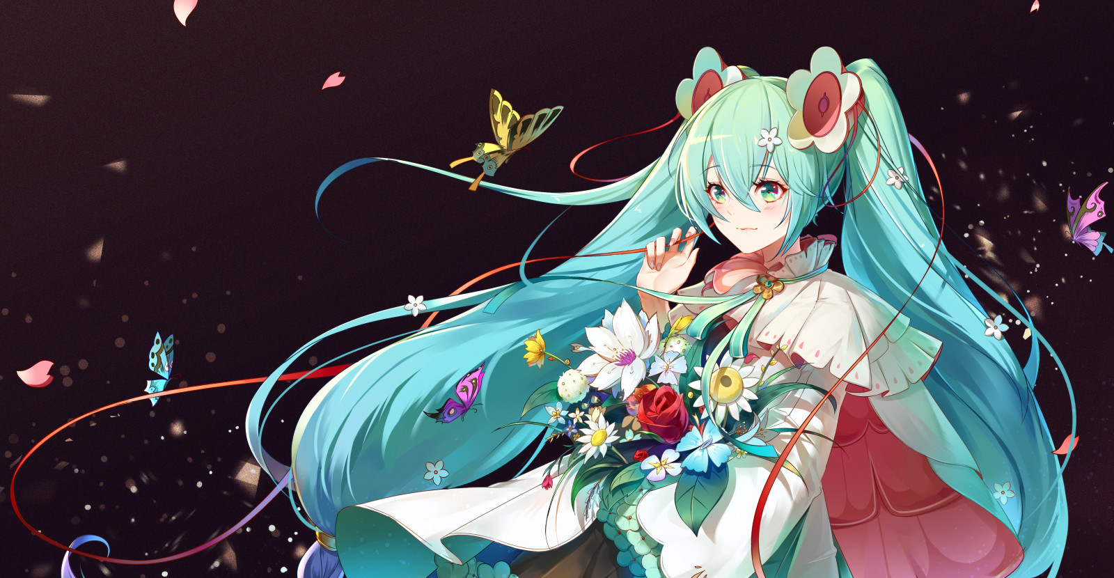 頭, 人体, 漫画, アート, cg artwork, 黒髪, ハッピー, 工場, ヒメカット, 架空の人物, スペース, 花, グラフィックス, 図, イベント, 花弁, マゼンタ, アニメーション, フィクション, アニメ, ファッションデザイン, グラフィックデザイン, Animated cartoon, お絵かき, visual arts, 闇, 前髪, かつら, ヘアカラー
