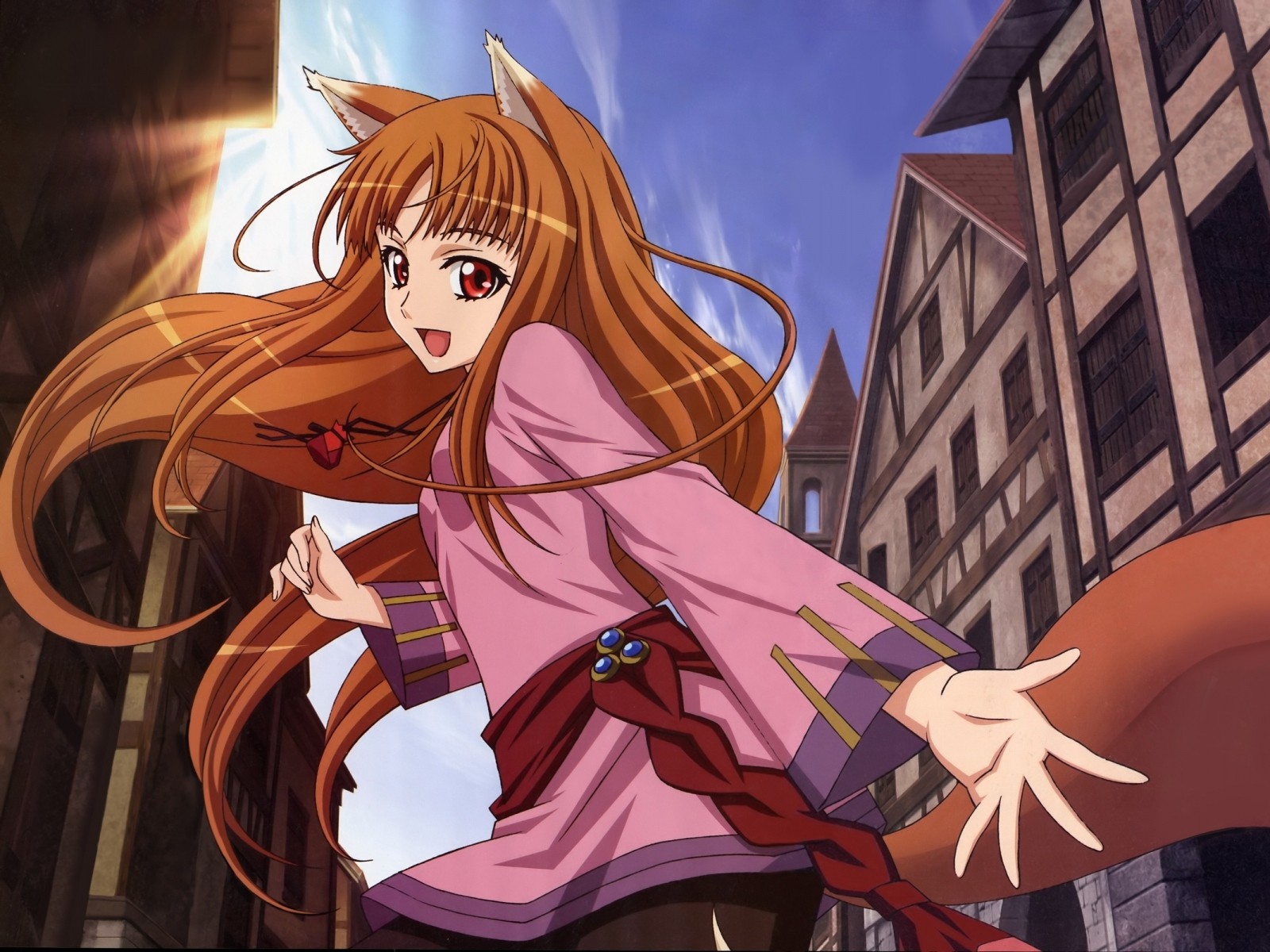 illustration, anime, Anime piger, tegneserie, holo, Spice og Wolf, Okamimimi, skærmbillede, mangaka