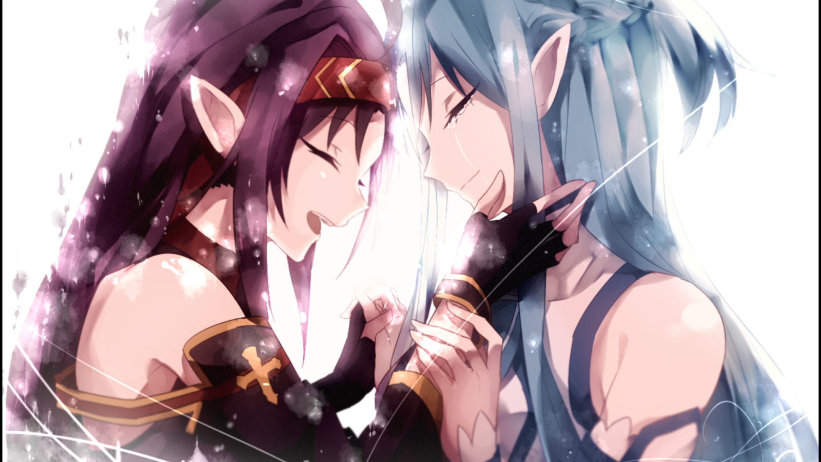ilustrace, anime, anime dívky, Sword Art Online, Yuuki Asuna, umělecká díla, Konno Yuuki, mangaka