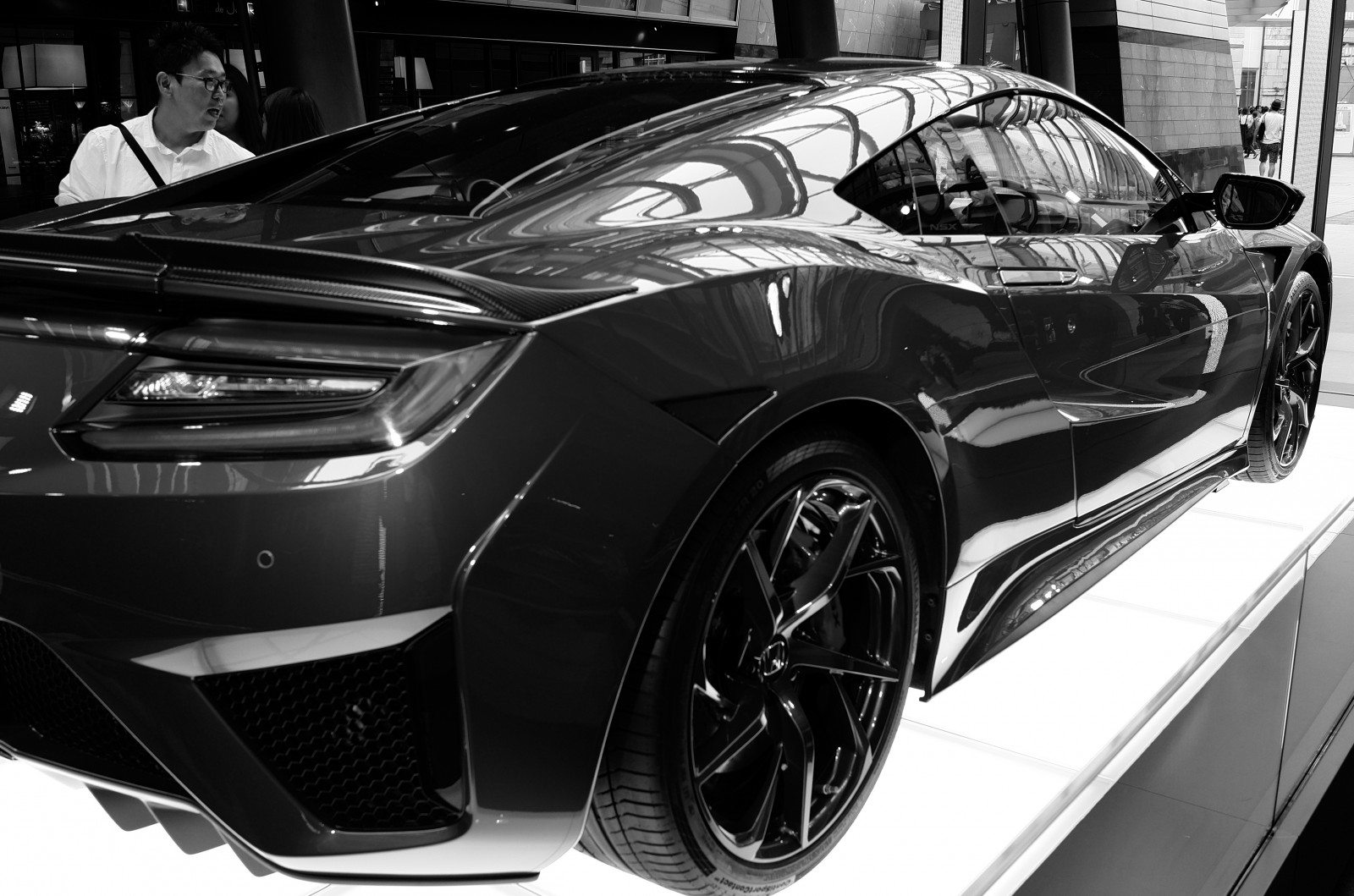 Japonsko, auto, vozidlo, Honda, sportovní auto, Leica, Tokio, Honda NSX, výkon auta, jp, NSX, kolo, CC, T, okraj, superauto, leicat, Summicron, Roppongi, roppongihills, CreativeCommons, summicron235, 235, pozemní vozidla, automobilového designu, automobilový exteriér, automobil make, luxusní vůz, nárazník, auto show