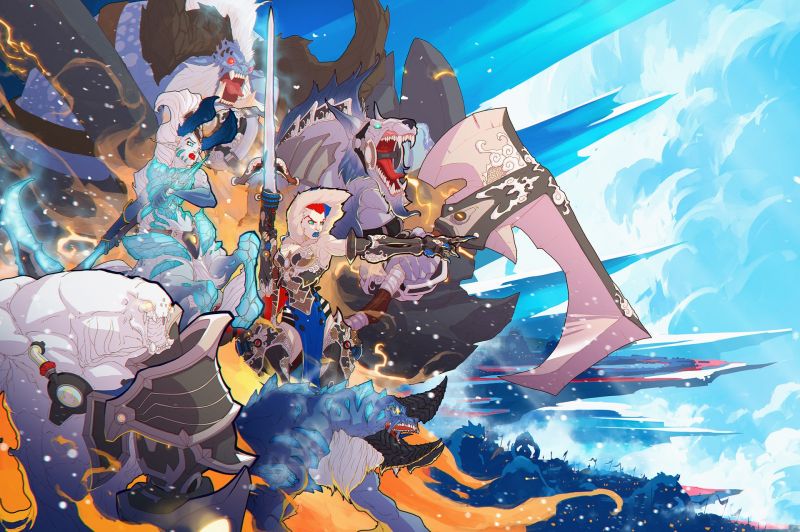 illustration, digital art, anime, mythology, Duelyst, screenshot illustration, digital art, anime, mythology, Duelyst, screenshot