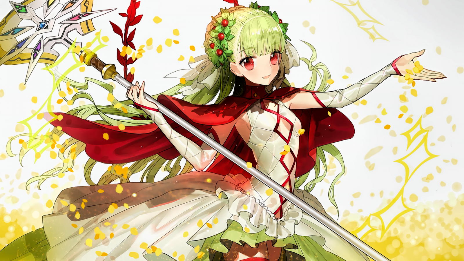 illustration, anime, hvid Mage, Kæde Chronicle, blomst, fe, fiktiv karakter