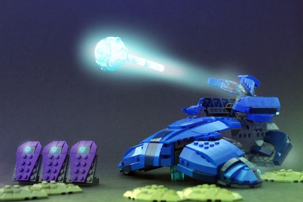 space,LEGO,Halo,technology,blue,tank