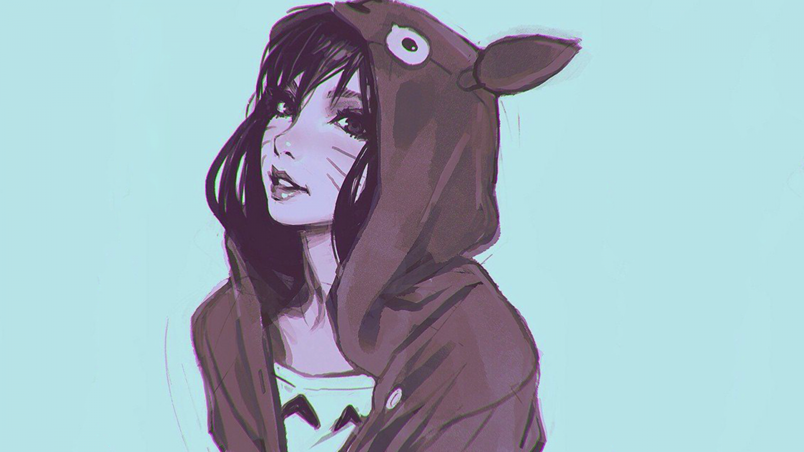 tegning, illustration, anime, hest, kunstværk, tegneserie, Ilya Kuvshinov, Min Nabo Totoro, skitse, mangaka, hest som pattedyr