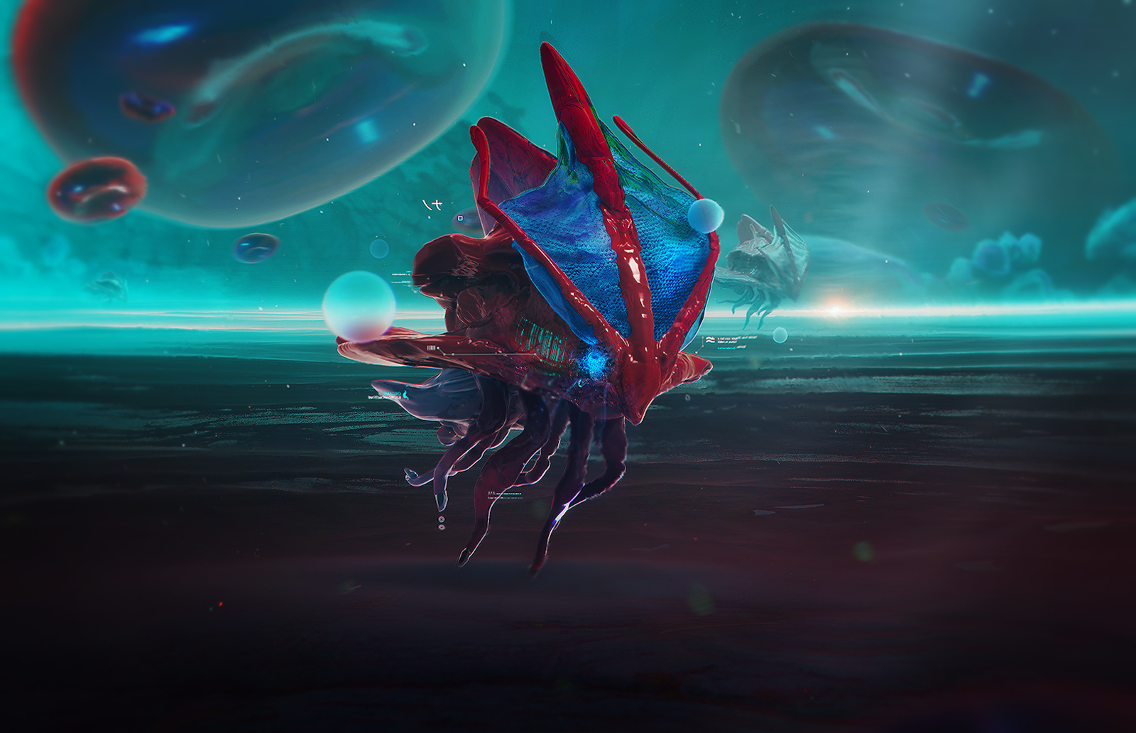 odraz, hmyz, modrý, Pod vodou, světlo, barva, micro, tma, Snímek obrazovky, počítač tapeta, Atmosféra Země, zvláštní efekty, vesmír, makro fotografie, organismus, 1600x1032 px