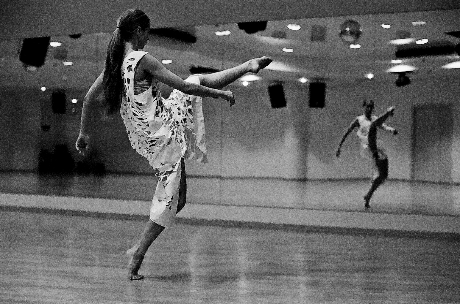 tělesné, balet, film, analogový, 35MM, Černá bílá, tanec, balerína