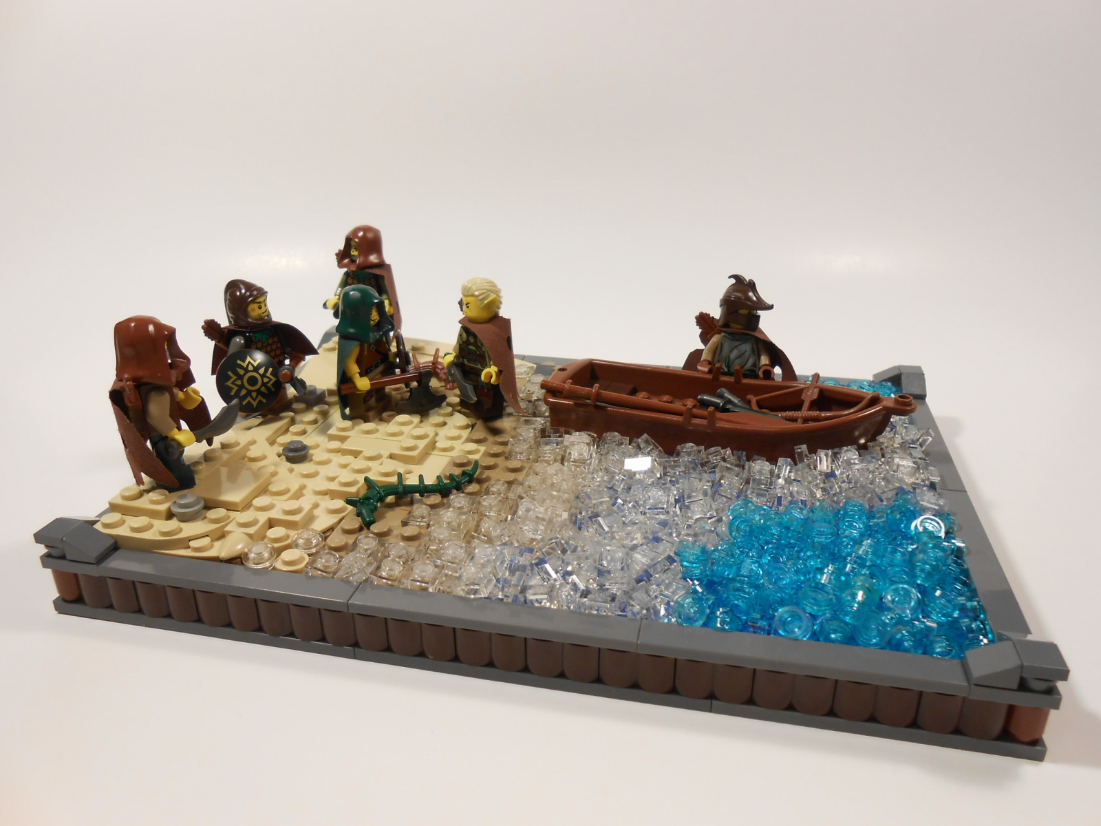 Meer, Wasser, Ufer, Strand, LEGO, Schloss, Elfen, Spielzeug, mittelalterlich, Rettung, Treffen, Pläne, Fantasie, Elf, Plots, Outcasts, Geächteter, Classiccastle, Lcc, Gcv, Roawia, Halb her, Halb