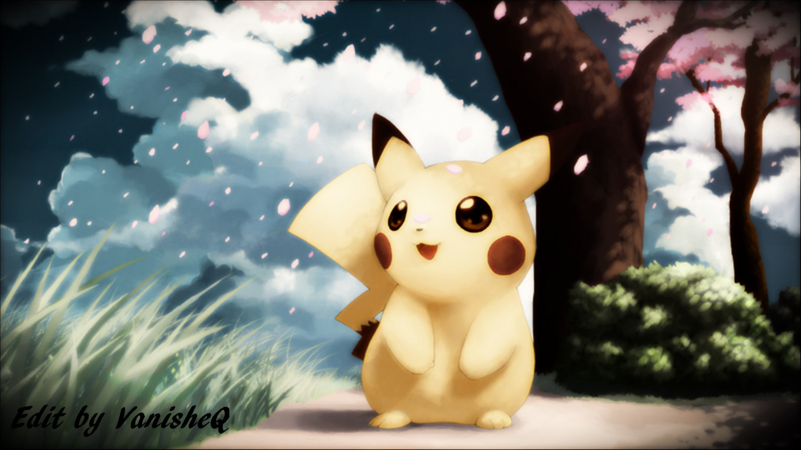 ilustrace, kreslená pohádka, Pok mon, Pikachu, Snímek obrazovky, počítač tapeta