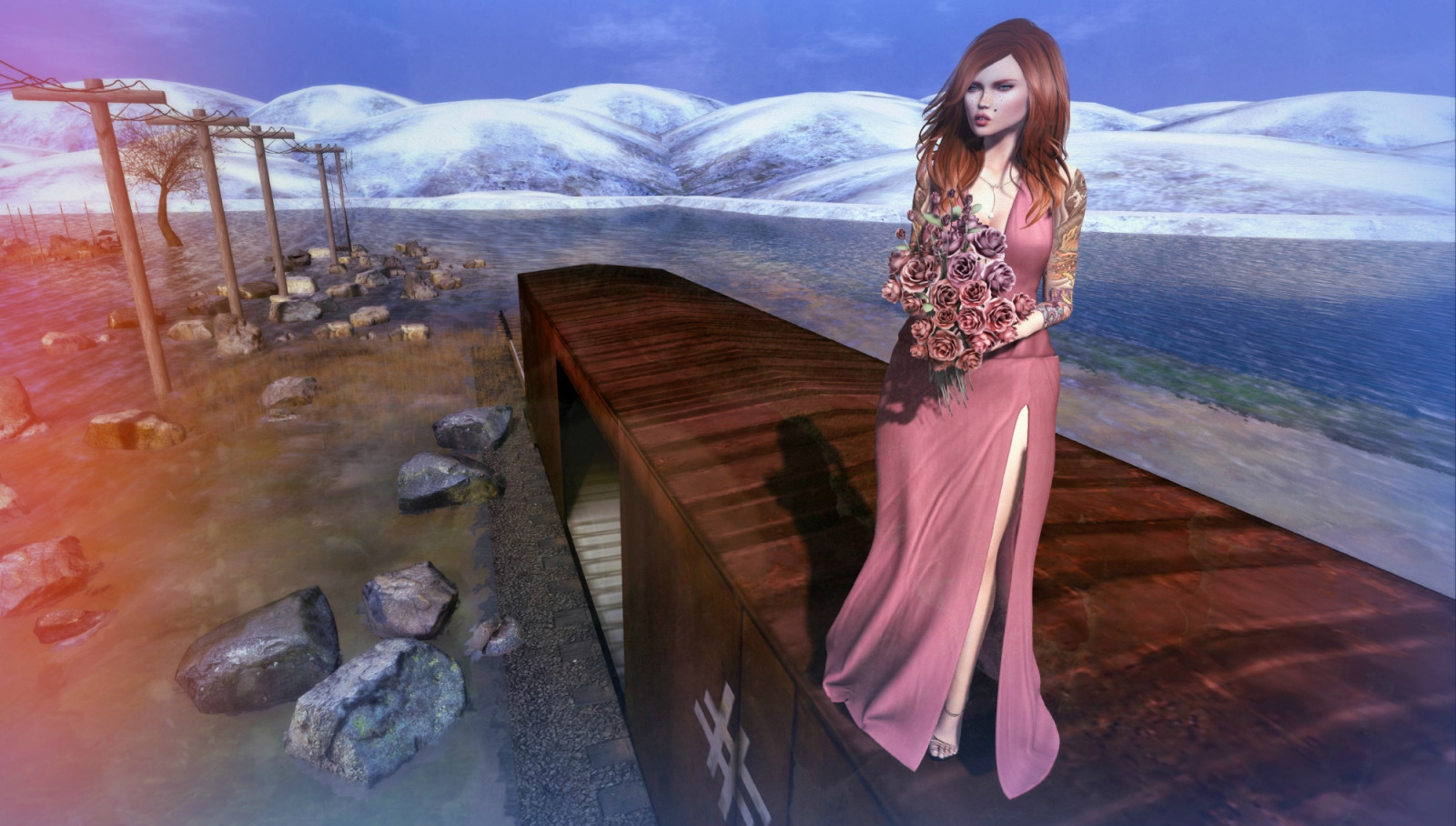 Wallpaper pink, dress, girl 2000x1135 909230 HD Wallpapers