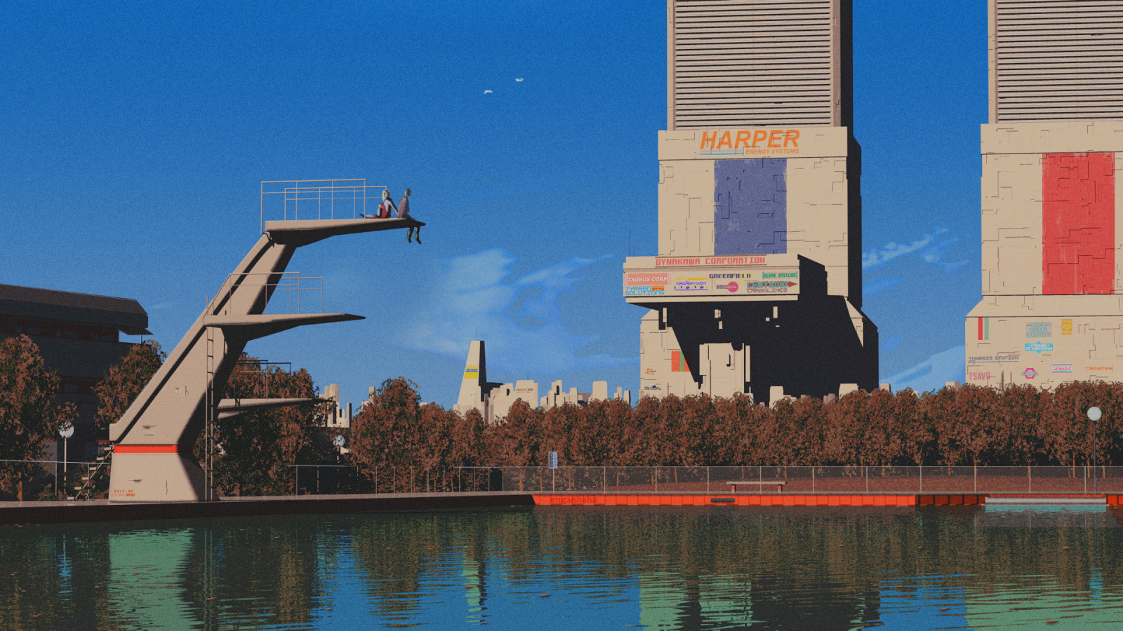 Robin Engstr m, 미래의, 수영장, 맑은 하늘