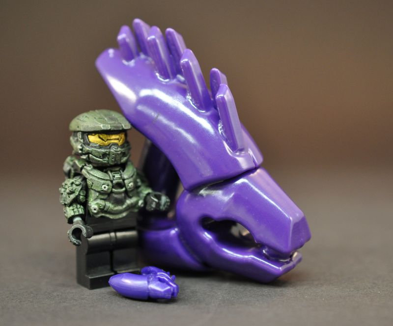 mor,LEGO,Halo,Oyuncak,Tuğla eşyaları,Figürin