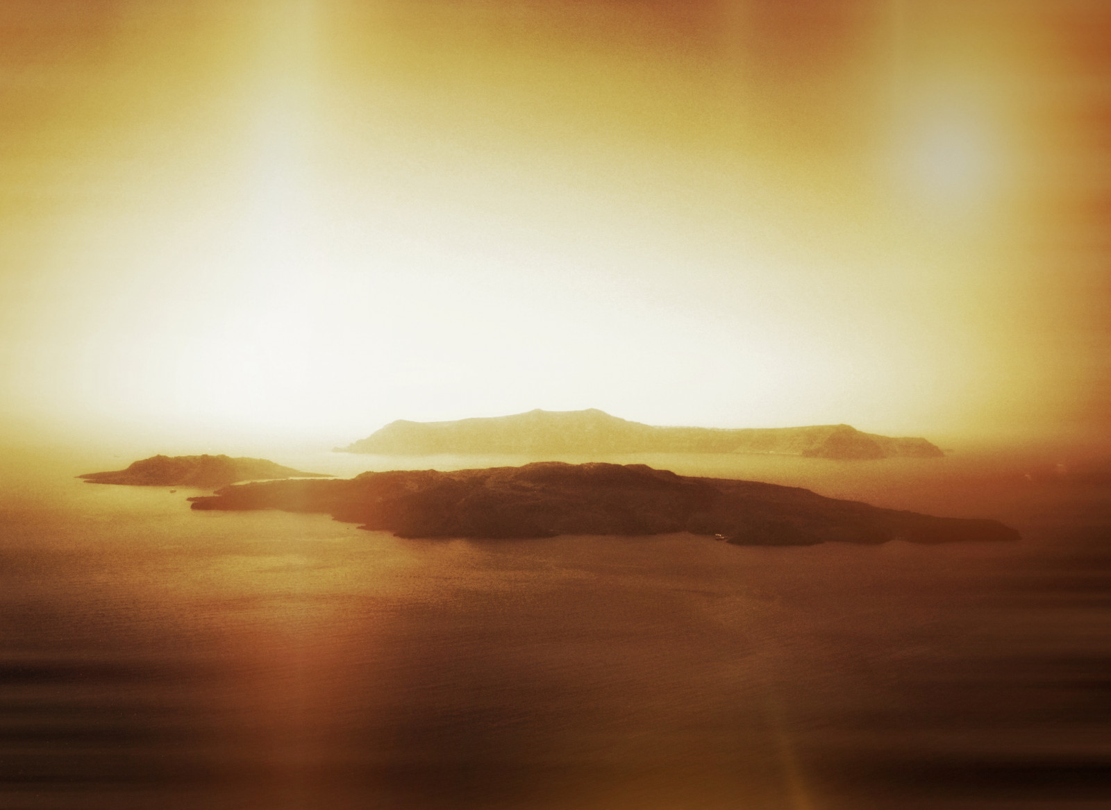 světlo, moře, slunce, přímořská krajina, voda, krajina, ostrov, vzpomínky, Santorini, Řecko, Caldera, jednoduchost, HSS, Egejské moře, Therasia, Kameniislands, flipmode79