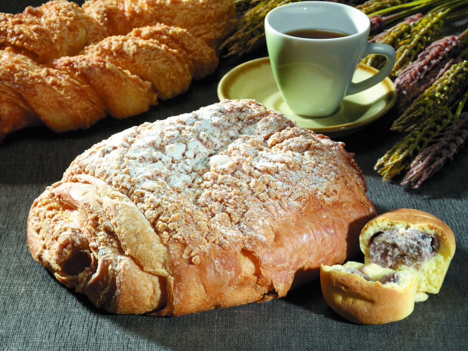 jídlo, chléb, maso, prášek, čaj, obilí, pohár, snídaně, dezert, pečení, jídlo, kuchyně, jídlo, vyrobit, tráva rodina, pečené dobroty, plnicí, ciabatta