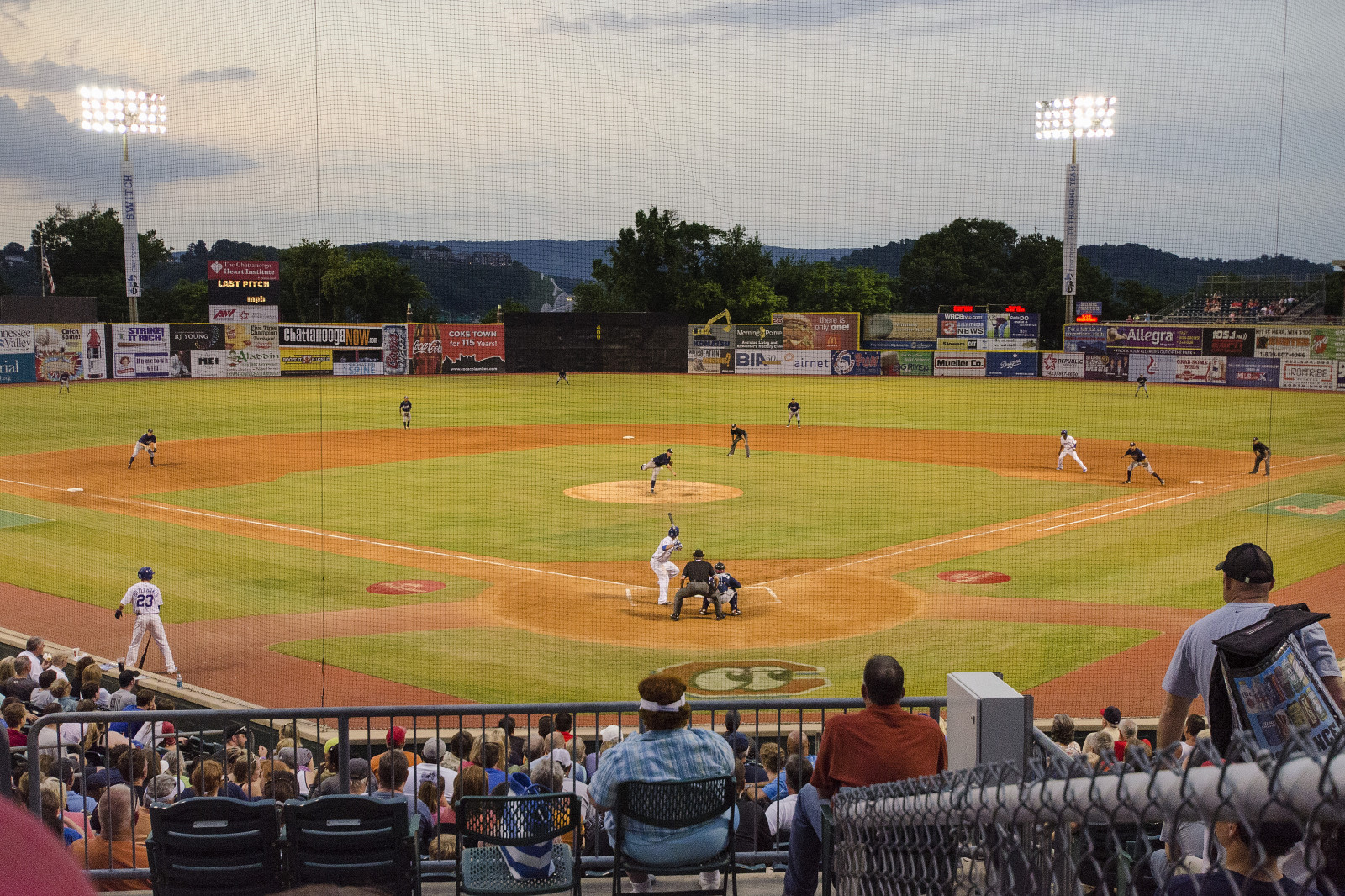 Wallpaper park, summer, USA, Chattanooga, ball, evening, LA, us, los
