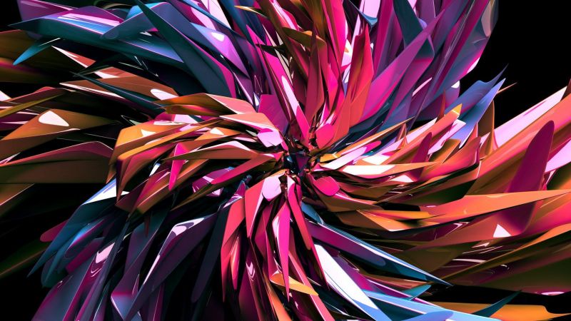 barvitý, ilustrace, digitální umění, UMĚNÍ, barva, květ barvitý, ilustrace, digitální umění, UMĚNÍ, barva, květ