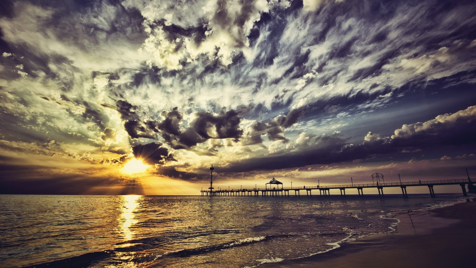 Wallpaper : sunlight, landscape, sunset, sea, shore, reflection, sky