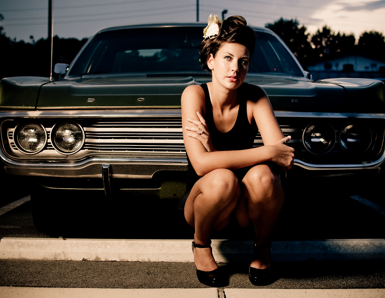 35MM, Fai da te, Nikon, parcheggio, classiccar, Carolina del Nord, highpoint, Schivare, 18, vecchia macchina, prima pagina, esplorato, beautydish, D80, Strobist, NCPG, triadstrobist, 1971dodgepolara, pinupncpg, ncpgpinup