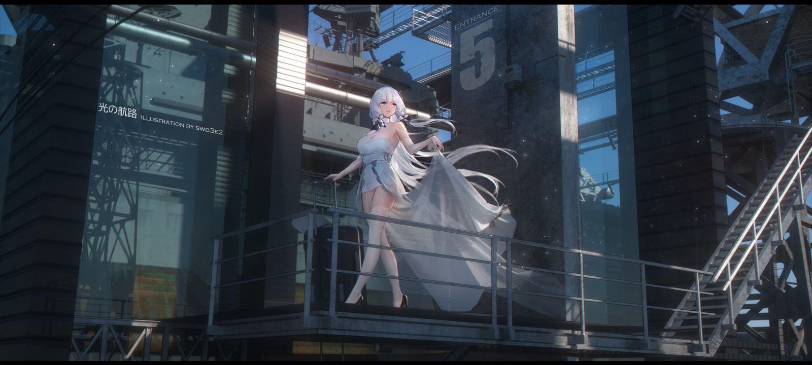 Wallpaper anime girls, doodle, Azur Lane, Illustrious Azur Lane