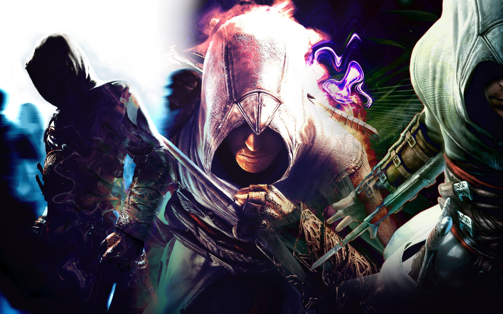 kapuce, dívej se, tma, paže, Snímek obrazovky, grafika, Assassins Creed, zvláštní efekty