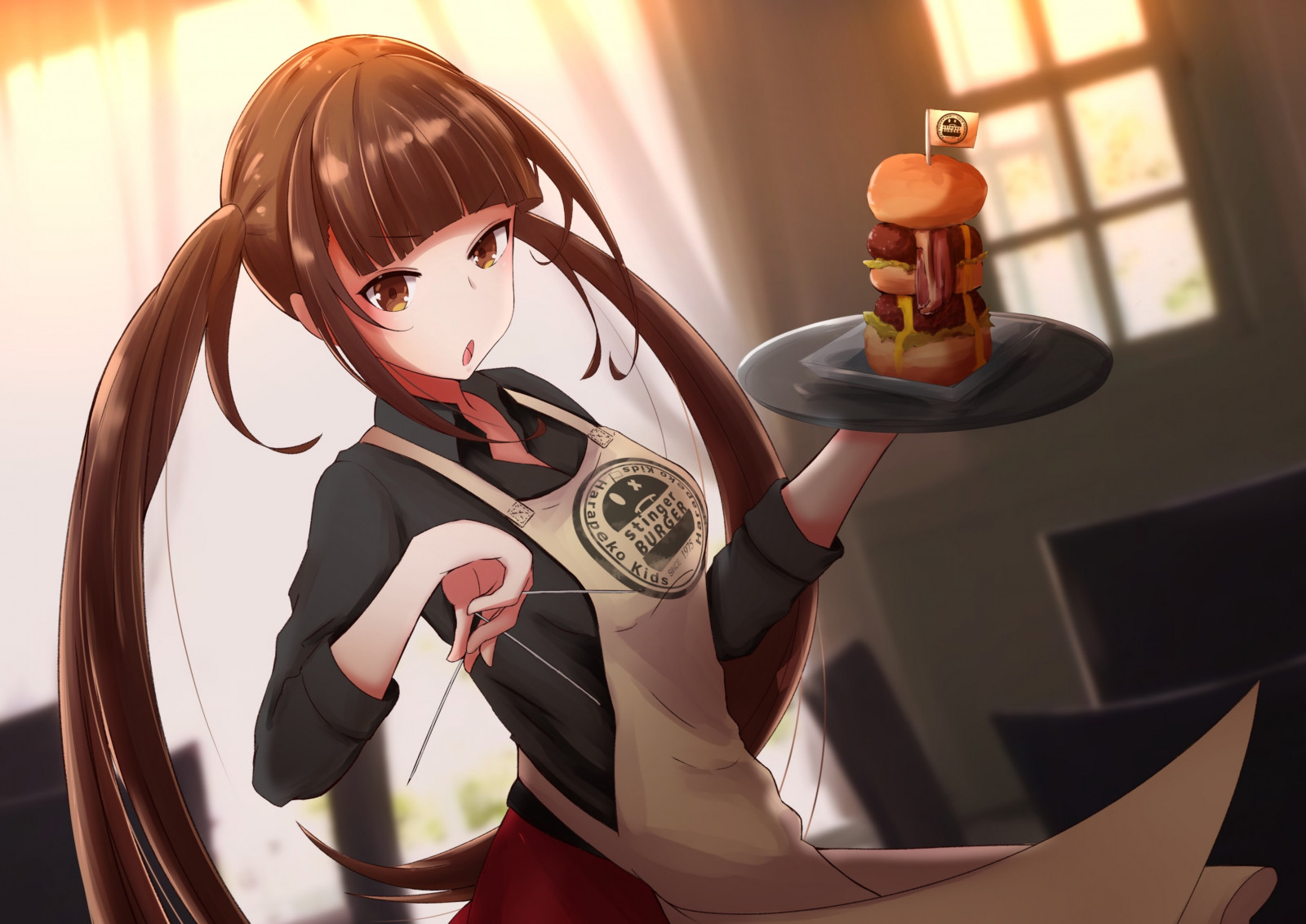 anime, anime dívky, jídlo