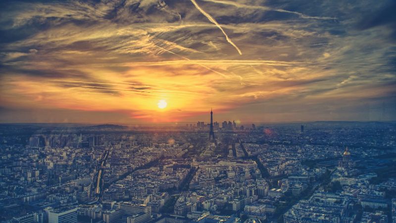 Sonnenuntergang, Stadt, Stadtbild, Himmel, Sonnenlicht, Betrachtung Sonnenuntergang, Stadt, Stadtbild, Himmel, Sonnenlicht, Betrachtung