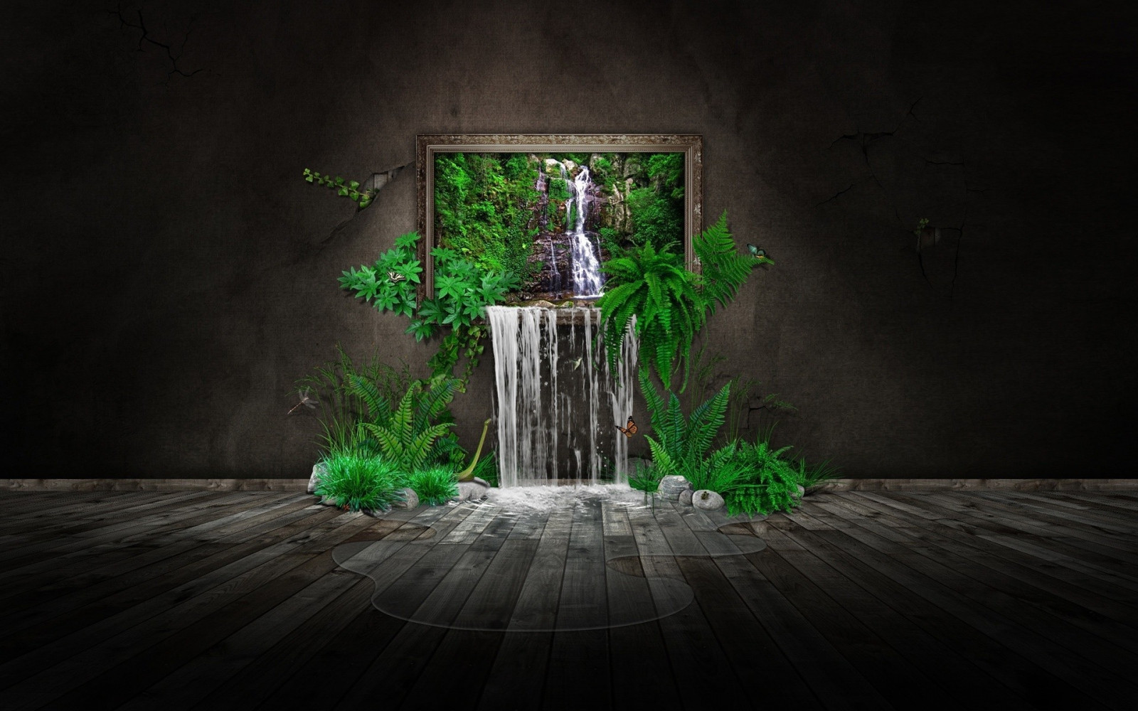 fantasy umění, noc, zelená, světlo, osvětlení, tma, Snímek obrazovky, 1920x1200 px, počítač tapeta, osvětlení krajinářské