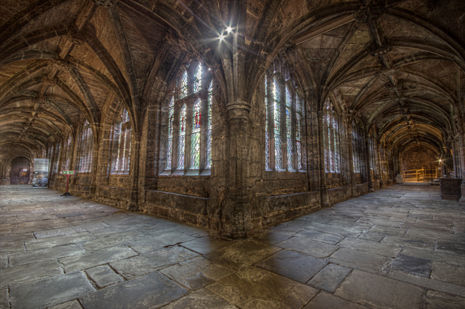 Wallpaper : longexposure, cheshire, cathedral, chester, LE, cloisters