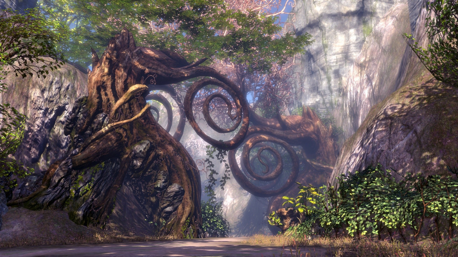 Wallpaper forest, rock, mmorpg, jungle, Blade Soul, Online games, ART