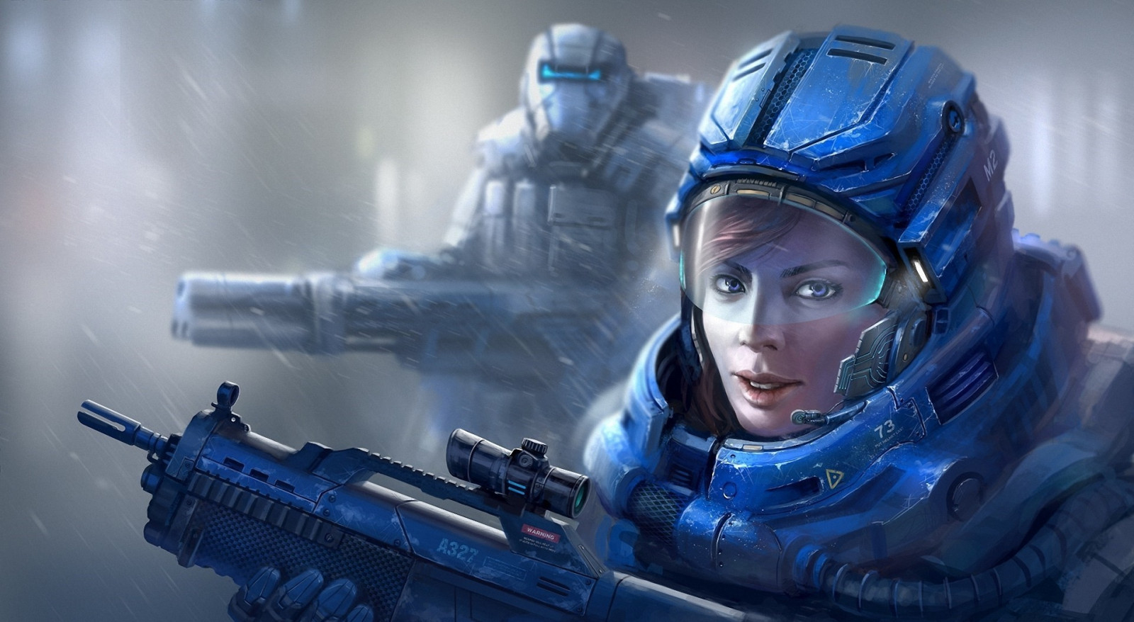 Wallpaper : artwork, blue, machine, screenshot, 1925x1057 px, computer ...