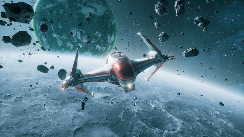 prostor, kosmická loď, planeta, sci-fi, Star Citizen prostor, kosmická loď, planeta, sci-fi, Star Citizen